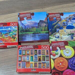 Bundle of 5 , 500pc puzzles